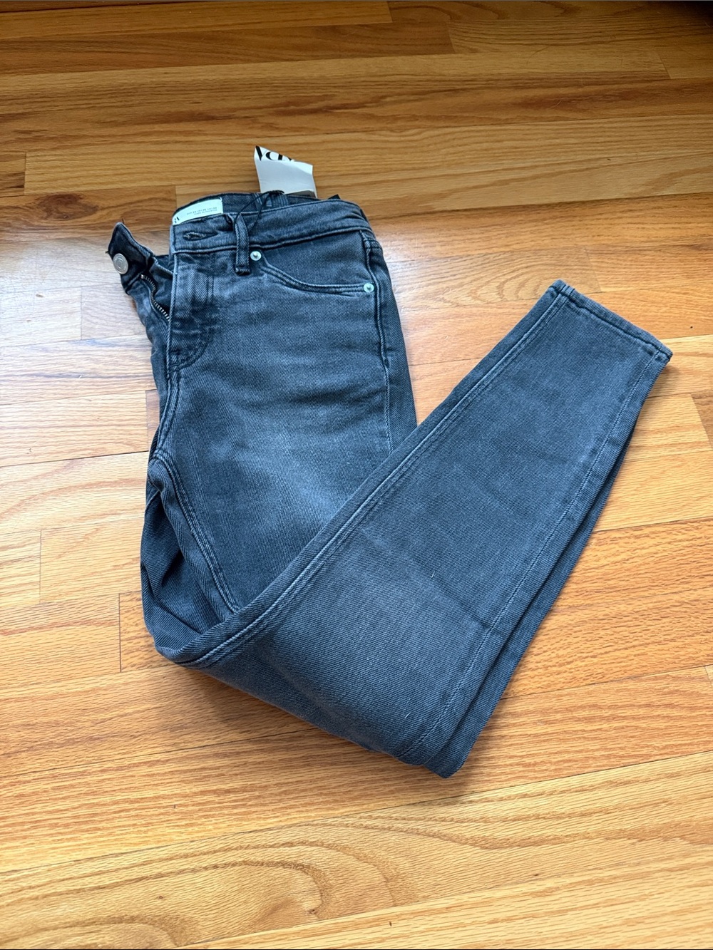 Zara Smokey Black The 80's Skinny Jeans